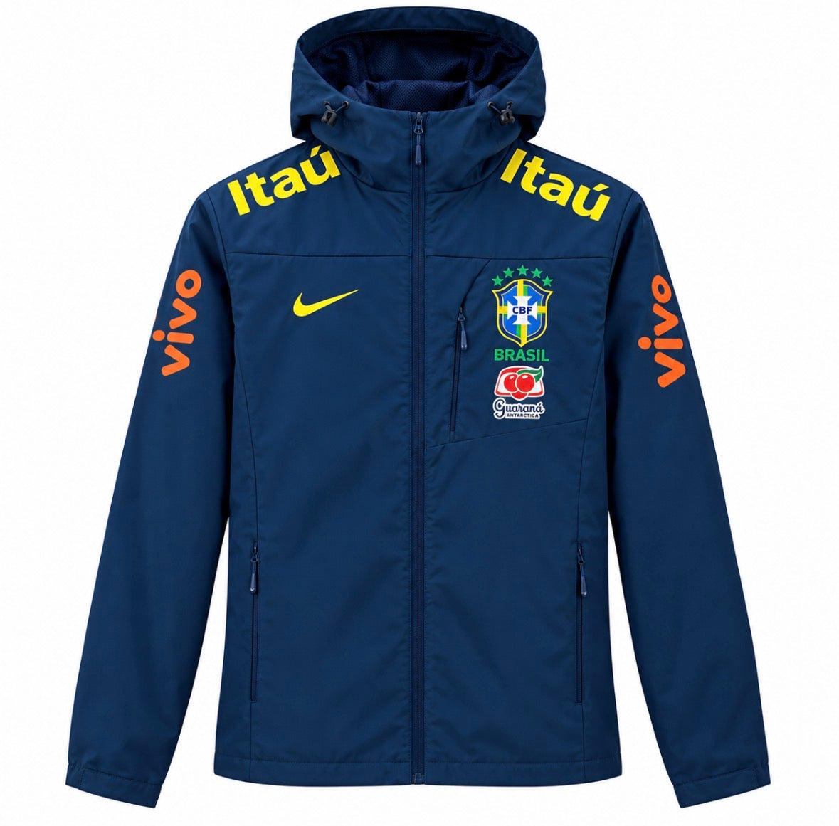 Brasil Hooded Jacket — Navy