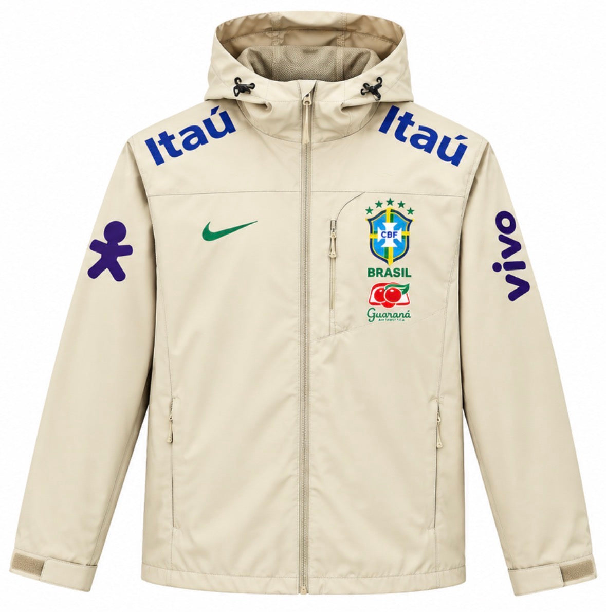 Brasil Hooded Jacket — Beige
